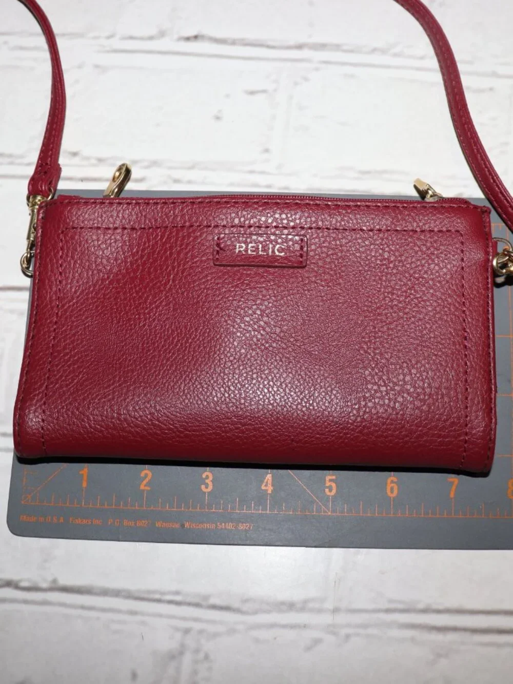 ✨ Relic Wallet Purse • Maroon • 7.5